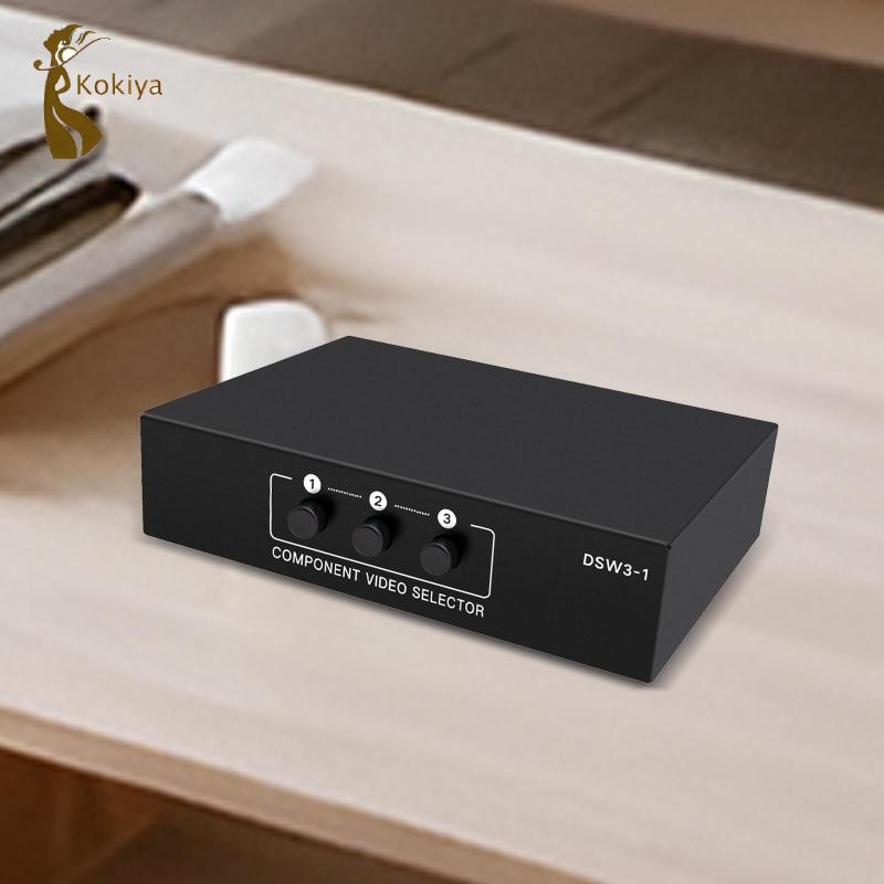 Ypbpr Switcher Selecter TV trong 1 Out Component AV Video Switch Box 1080