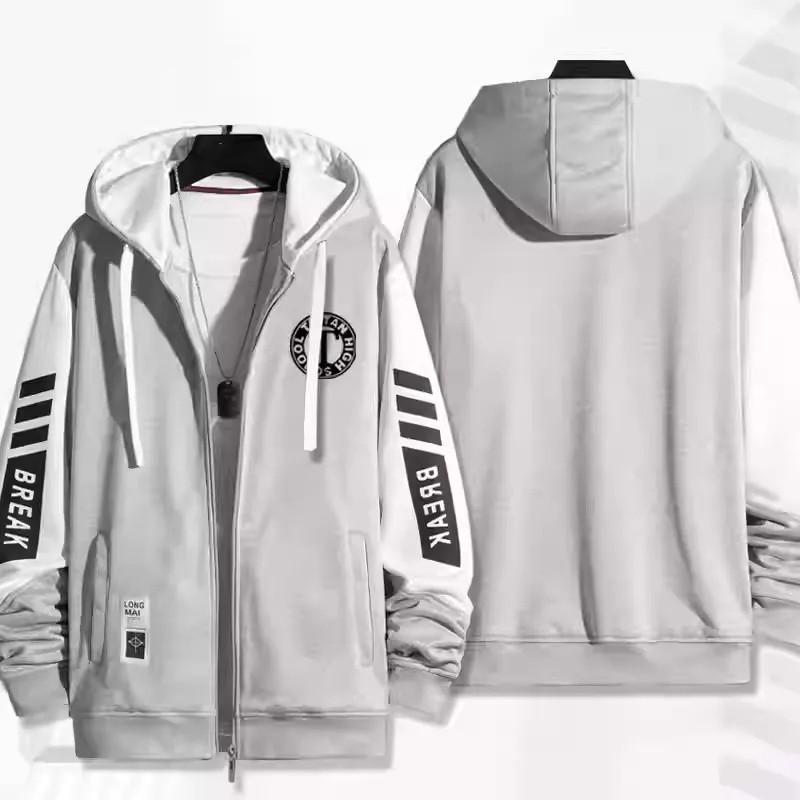 Áo Khoác Unisex Dây Kéo Phong Cách Thám Tử Lừng Danh Conan