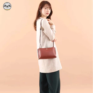 Phong cách Nhật Bản Muji Style / Túi đeo chéo dây kéo PU thời trang / Túi mua sắm nhẹ / Túi di động / Túi phù hợp