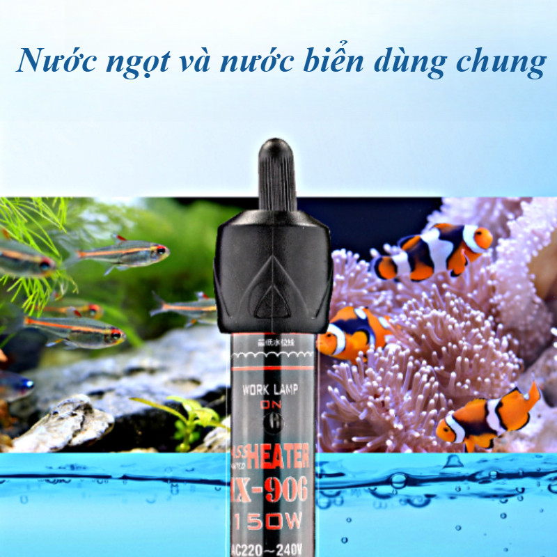 Máy Sưởi Bể Cá 25W-300W - Thiết Kế Chống Cháy Nổ, Làm Ấm Hiệu Quả, An Toàn Cho Cá & Cây Thuỷ Sinh