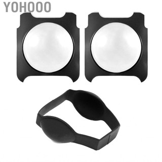 Yohooo Yohooo 2PCS Panoramic Camera Lens Guards Bảo vệ bảo vệ bảo vệ tương thích với Insta360 One R/Rs