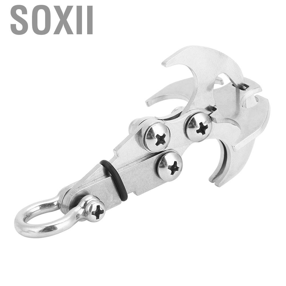 Soxii Gravity Grappling Hook Survival Carabiner Công cụ leo trèo có thể gập lại ngoài trời
