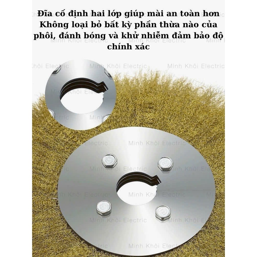 Bàn chải sắt đánh rỉ – Chổi cước đồng lắp máy mài,chổi sắt đồng,bàn chải đồng,chổi đồng đánh rỉ,bàn chải đồng vệ sinh
