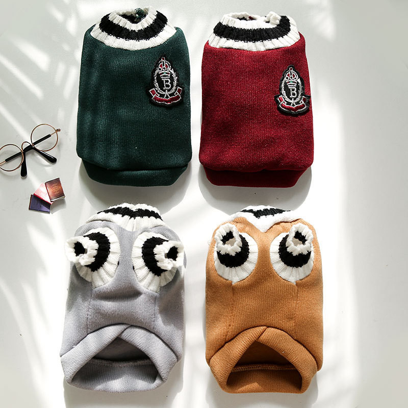 【Ready Stock】 Autumn and Winter Cat Vest College Style Pet Clothing Dog Cat Clothes Dog Clothes Vest Teddy/Pomeranian Supplies rqTy