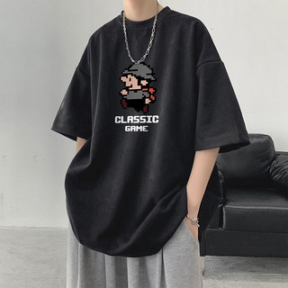 100% Cotton Rời Size Lớn 1-150kg Áo Thun Hợp Thời Trang Tay Ngắn Nam Thanh Niên Đơn Giản Phù Hợp Với Áo Thun 10.8