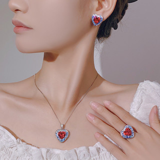 Châu Âu Mỹ ins Bộ đồ tình yêu kim cương màu sắc phong cách mới dành cho nữ