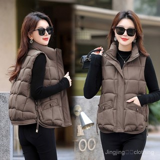 Áo khoác cotton cổ đứng phong cách Hàn Quốc, phù hợp mùa đông, dáng ngắn gọn.