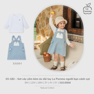 La pomme AW2025 BST Bộ dài tay, váy dài cho bé T10.4