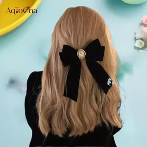 AqToCna Nơ Màu Trơn Dây Buộc Tóc Bé Gái Hàn Quốc Dây Cao Su Co Giãn Dành Cho Nữ Ngọt Ngào Scrunchies Phụ Kiện Tóc Thời Trang Mũ nón AqToCna