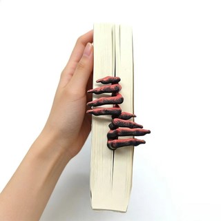 Dấu trang móng vuốt SENRTY, Dấu trang tay bằng nhựa bền in 3D, Gothic Hình tay Ma quái đáng sợ Trang đánh dấu tốt nghiệp