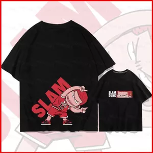 BH2 SLAM DUNK Sakuragi Hanamichi Unisex Xu Hướng Thời Trang Mùa Hè Áo Thun Anime Tay Ngắn Top HB2