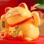 AA 1 Cái Waving Wealth Good Fortune Awaits Đồ trang trí chạy bằng năng lượng mặt trời cho gia đình và văn phòng Luy Beoning Cat chạy bằng năng lượng mặt trời VN