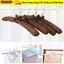 BAMBOOB 5 Chiếc Móc Treo Quần Áo Khách Sạn Satin Đệm Áo Giá Treo Lụa