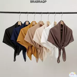 Khăn trùm đầu vải lanh Cotton BRBRAA, Khăn quàng cổ vuông màu trơn 90x90cm, Phụ kiện túi ngủ nữ mềm mại thoáng khí thời trang