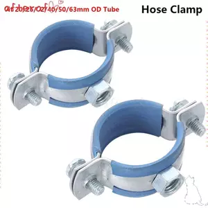 AFTEROF 1 Cái Kẹp Ống Tròn, Ống Lắp Mở Rộng Vít Treo Ống Giá Đỡ, Thép Carbon Cao Su Đai Ốc Vòng PPR / PVC Ống Kẹp Chân Đế