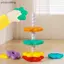 AA 1 Bộ Bé Quay Staing Đồ Chơi Xếp Hình Montessori Xoay Cầu Vồng Tháp Trẻ Em Phát Triển Kỹ Năng Vận Động Trò Chơi Trẻ Em Tặng VN