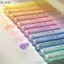 GREA 3 Cái / bộ Highlighter Lấp Lánh, Bút Huỳnh Quang Tranh Đầu, Bảo Vệ Mắt Đa Năng Graffiti Màu Gradient Tay Tài Khoản Bút Trường Văn Phòng