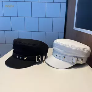 PNPIA- Mũ Nồi Nữ Cotton Du Lưỡi Mũ Xuân Thu Đông Anh Retro Phong Cách Hải Quân Hàn Quốc Báo Họa Sĩ Mũ