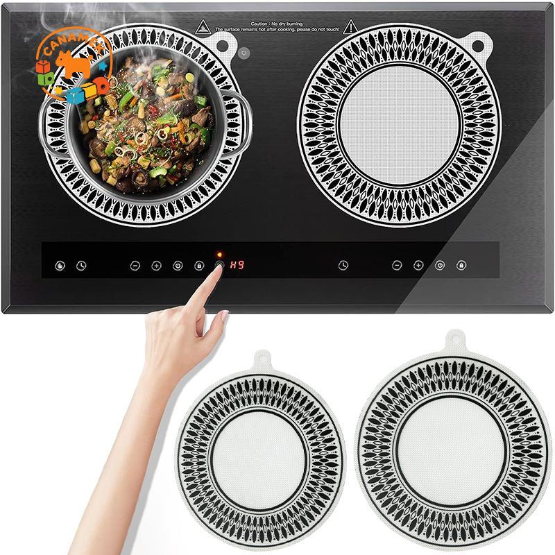 CANAMEK 1 Chiếc Bếp Cảm Ứng Thảm Nấu Ăn Chống Trầy Xước Cho Bếp Cảm Ứng Thảm Silicon Đa Năng Cho Nồi Chiên Không Khí Lót CSF