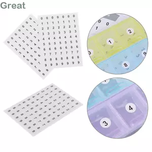 GREA 12 Tờ Thẻ Tự Dính Sơn Phân Loại Lưu Trữ Dính Phân Biệt