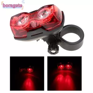 Đèn hậu xe đạp BORAGETE, Đèn hậu xe đạp dọc màu đỏ đen dọc lắp đặt phía sau xe đạp, xe đạp đèn đỏ có thể nhìn thấy cao bằng nhựa