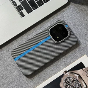 Thích hợp cho Ốp điện thoại IQOO15 Kết cấu Kevlar Họa tiết đường mỏng Vỏ cứng chống sốc nửa gói