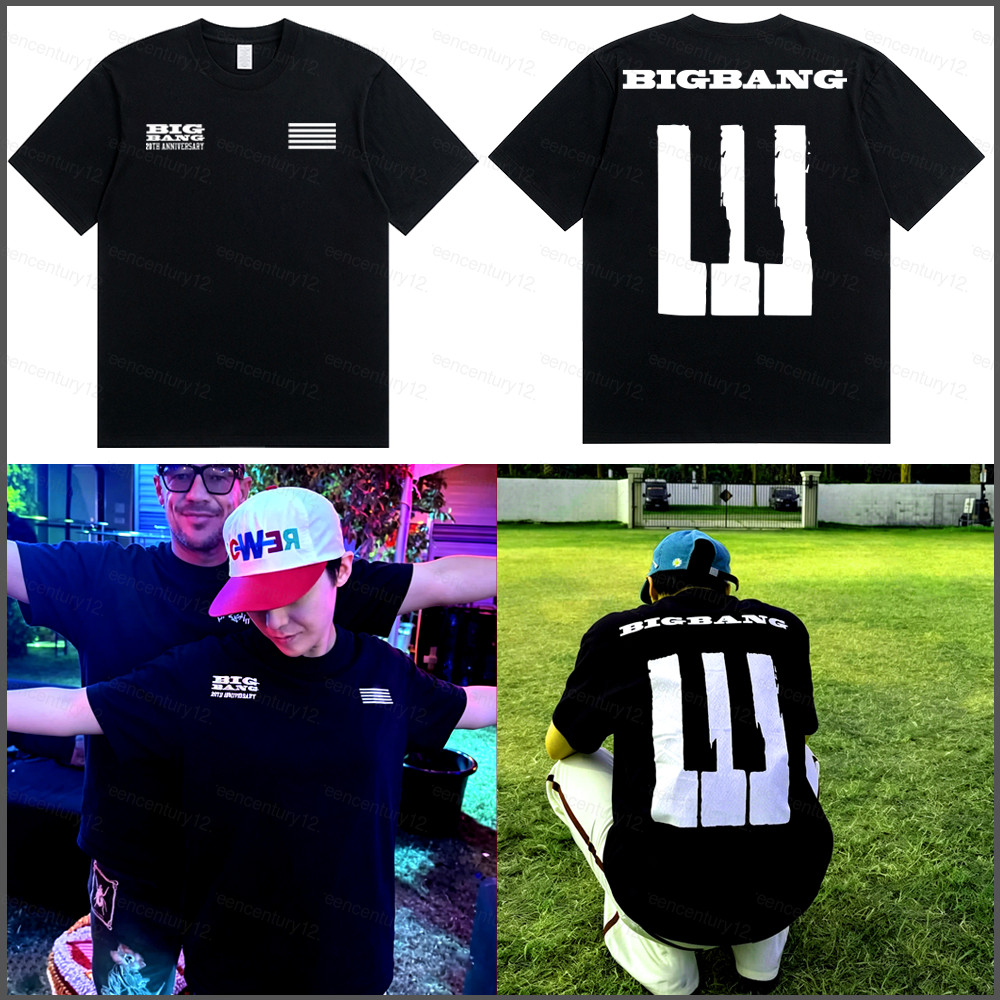 GC12 Coachella Bigbang Kỷ niệm 20 năm G-DRAGON 220cotton Áo thun ngắn slseeve top GC12