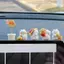 GHX 1 Bộ Hình Động Vật May Mắn Mèo Xe Đồ Trang Trí Hoạt Hình Trung Quốc Luy Wealth Waving Cat Model Trang Trí Máy Tính Để Bàn VN
