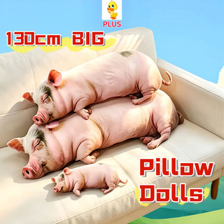 Thêm✨130cm Lớn Mô Phỏng Lợn Sang Trọng Gối Búp Bê Ngộ nghĩnh Chú Heo Sang Trọng Đồ Chơi Nhồi Bông Gối Ngủ Mềm Búp Bê Cho Người Lớn Và Trẻ Em Quà Tặng Sinh Nhật Sáng Tạo