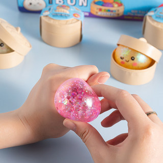 🔥Squishy đồ chơi giảm stress đồ chơi squishy Siêu Mềm Pha Lê Túi Thẻ Dễ Thương Bun Dễ Thương Mini Lồng Túi Hấp Hình Dạng Giải Nén Thông Hơi Đồ Chơi Văn Phòng