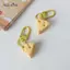 AqToCna Dễ Thương Phô Mai Móc Chìa Khóa Custard Phô Mai Blo Trang Sức Mặt Dây Chuyền Sinh Viên Cô Gái Trái Tim Ngọt Ngào Mô Phỏng Mặt Dây Chuyền AqToCna