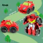 Robot ô tô biến dạng Mini Mô hình xe tải quán tính Đồ chơi trẻ em tương tác