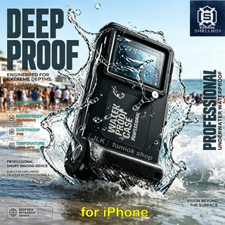 [SHELLBOX] Ốp điện thoại lặn chống nước dưới nước 15M / 50FT cho iPhone 18 17 Air 16 15 14 Plus 13 12 11 Pro Max Vỏ chống nước toàn thân
