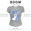 BOOM Áo Baby Tee Nữ Cotton Ôm Body-Áo Thun Ngắn Tay Y2K In Hình PhongCách Mùa Hè, Cổ Tròn Hàng Đầucách hàn quốc phong275