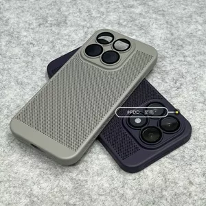 Ốp Điện Thoại Cho Xiaomi 17 Lưới Thoáng Khí Tản Nhiệt Mờ Bao Gồm Tất Cả Vỏ Cứng Chống Sốc