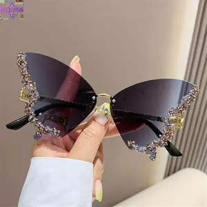 Kính râm màu tím RTJIFSS dành cho nữ Kính râm Bling sang trọng cổ điển