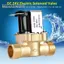 Belleshopp Van điện từ bằng đồng thau 1/2 inch 24V DC Điều khiển nước thường đóng