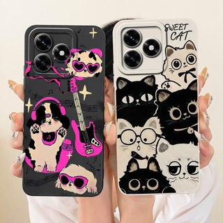 Vỏ Cho Honor X5c Plus Vỏ Điện Thoại NLA-LX1 NLA-LX2P Sáng Tạo Mới Thỏ Mèo Silicon Mềm Chống Sốc Cho HonorX5c Chơi 10A Vỏ