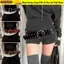 SNUGHOUSE 1 Chiếc Thắt Lưng Rộng, Phong Cách Punk Thiết Kế Hạng Nặng Sense Jeans Thắt Lưng, Có Váy Và Quần Hot Girl Đinh Tán Áo Khoác Cho Nữ