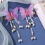 Bướm Tua Rua Kẹp Tóc Hợp Kim Hanfu Phụ Kiện Tóc Cổ Phong Cách Trung Hoa Cho Nữ Cô Gái Lễ Hội Chụp Ảnh Trang Phục Mặc