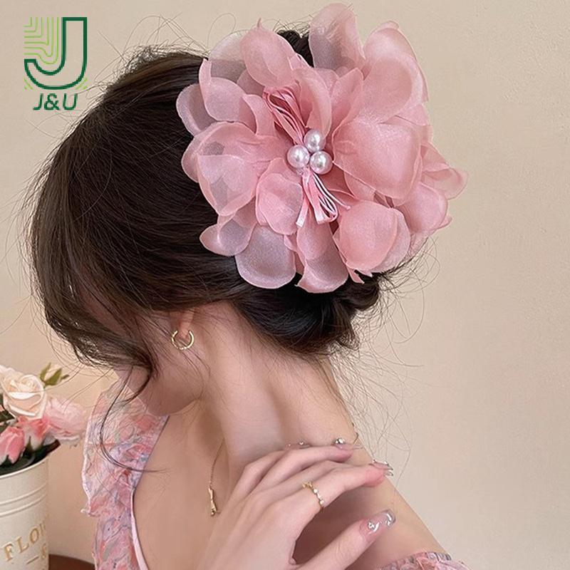 [J & U-T] Kẹp Tóc Hoa Tính Khí Thời Trang Cho Nữ Bé Gái Hoa Ngọt Ngào Tinh Tế Cá Mập Kẹp Phụ Kiện Tóc Thanh Lịch Quà Tặng