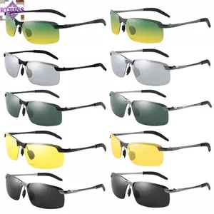 Kính râm lái xe nam RTJIFSS, Kính mắt ban đêm chống chói nửa khung, Kính lái xe đạp thời trang UV400 để đi bộ đường dài