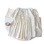 Bộ ba món đồ ngủ bán chạy Bộ đồ mặc nhà cổ tròn vải cotton mây gồm áo cardigan, quần đùi và quần dài cho nữ