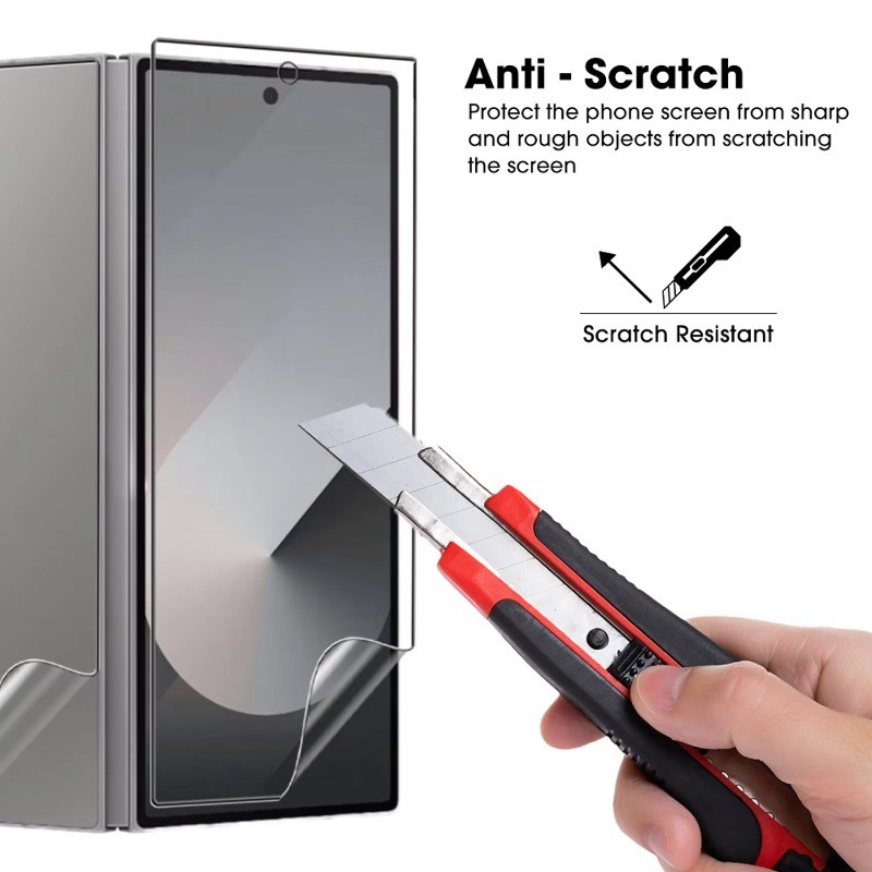 Phim Mềm Hydrogel 3 Trong 1 Ultra HD Cho Samsung Z Fold7 Fold6 Fold5 W26 W24 Điện Thoại Có Thể Gập Lại Hydrogel Bảo Vệ Màn Hình Cho Samsung Z Fold4 Fold3 Fold2 Fold SE Mặt Sau Mềm Phim