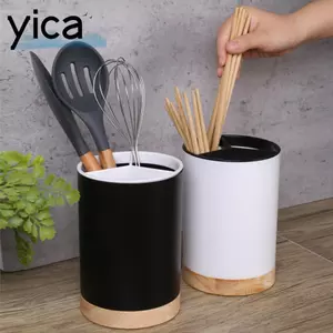 YICA Nĩa Thìa Thoát Nước Hộp Cao Cấp Hộ Gia Đình Đa Năng Dao Kéo Kệ Hai Lớp Nồi Bảo Quản