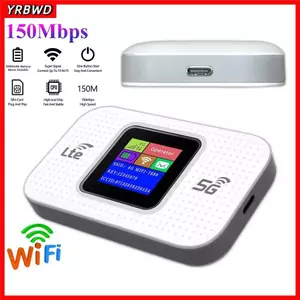 Bộ định tuyến điểm truy cập YRBWD 4G LTE, Bộ định tuyến WiFi bỏ túi thẻ Sim đa năng Mini, di động 3000mAh 150Mbps Pocket Điểm truy cập di động Du lịch trực tuyến