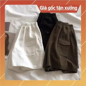 Quần Short Nữ, Quần Đùi Kaki Lưng Chun Cạp Cao Phom Dáng Siêu Xinh Mã101