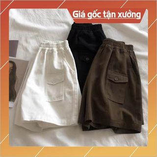 Quần Short Nữ, Quần Đùi Kaki Lưng Chun Cạp Cao Phom Dáng Siêu Xinh Mã101