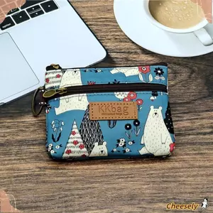 Túi lưu trữ CHEESELY, Túi đựng tiền hoạt hình nhẹ, Hộp đựng thẻ chìa khóa Ví đựng tiền xu nhỏ dành cho sinh viên