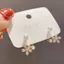 PNPIA- Bông tai đính hoa ngọc trai giả sang trọng phong cách Hàn Quốc / Thời trang nữ Trang sức thanh lịch Đồ trang trí đám cưới